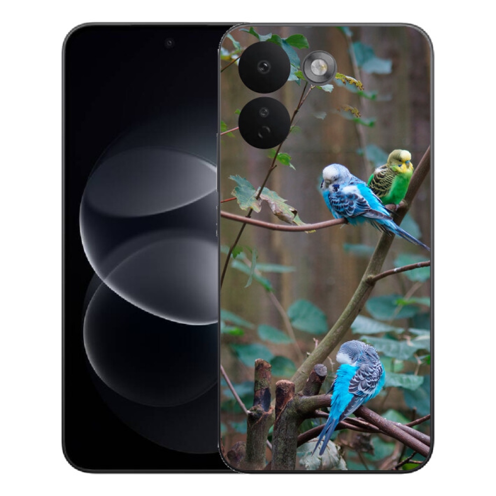 Gélový kryt mmCase na Xiaomi Redmi Note 17 Pro Max 5G - papagáje na vetve
