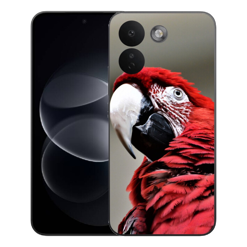 Gélový kryt mmCase na Xiaomi Redmi Note 17 Pro Max 5G - papagáj ara červený