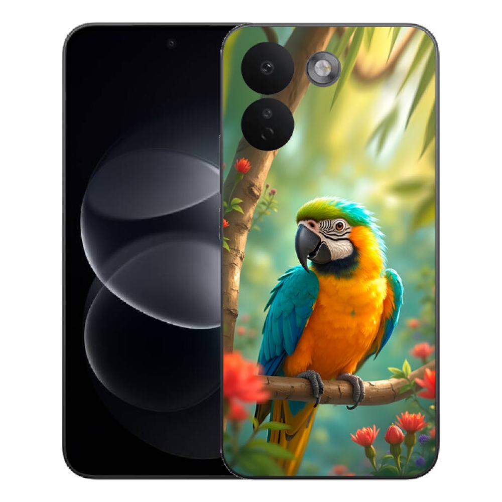 Gélový kryt mmCase na Xiaomi Redmi Note 17 Pro Max 5G - papagáj ara modrožltá