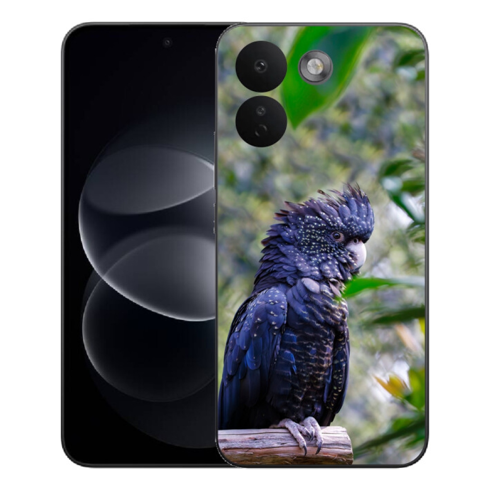 Gélový kryt mmCase na Xiaomi Redmi Note 17 Pro Max 5G - papagáj kakadu čierny