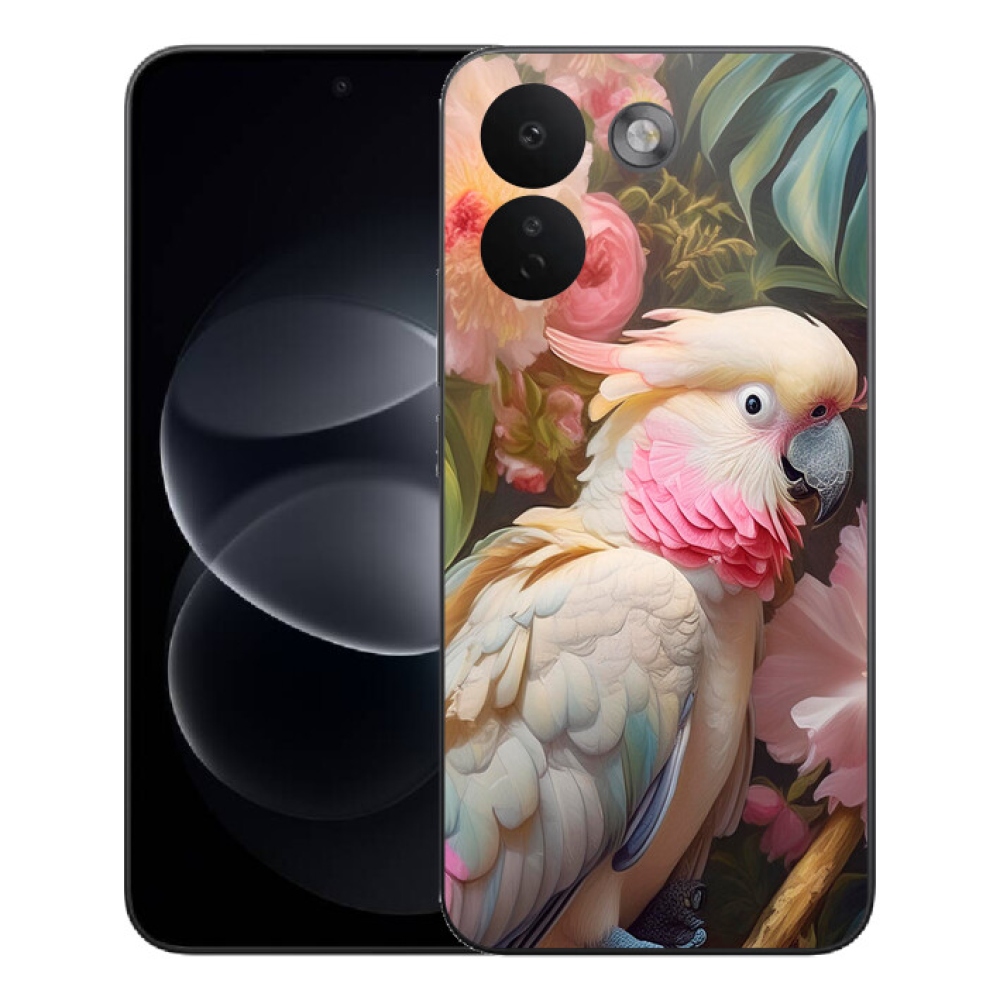 Gélový kryt mmCase na Xiaomi Redmi Note 17 Pro Max 5G - papagáj kakadu ružový 2
