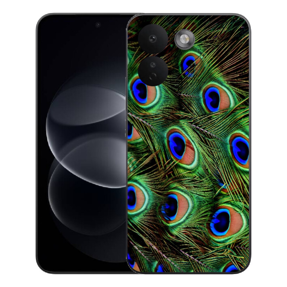 Gélový kryt mmCase na Xiaomi Redmi Note 17 Pro Max 5G - pávie perie