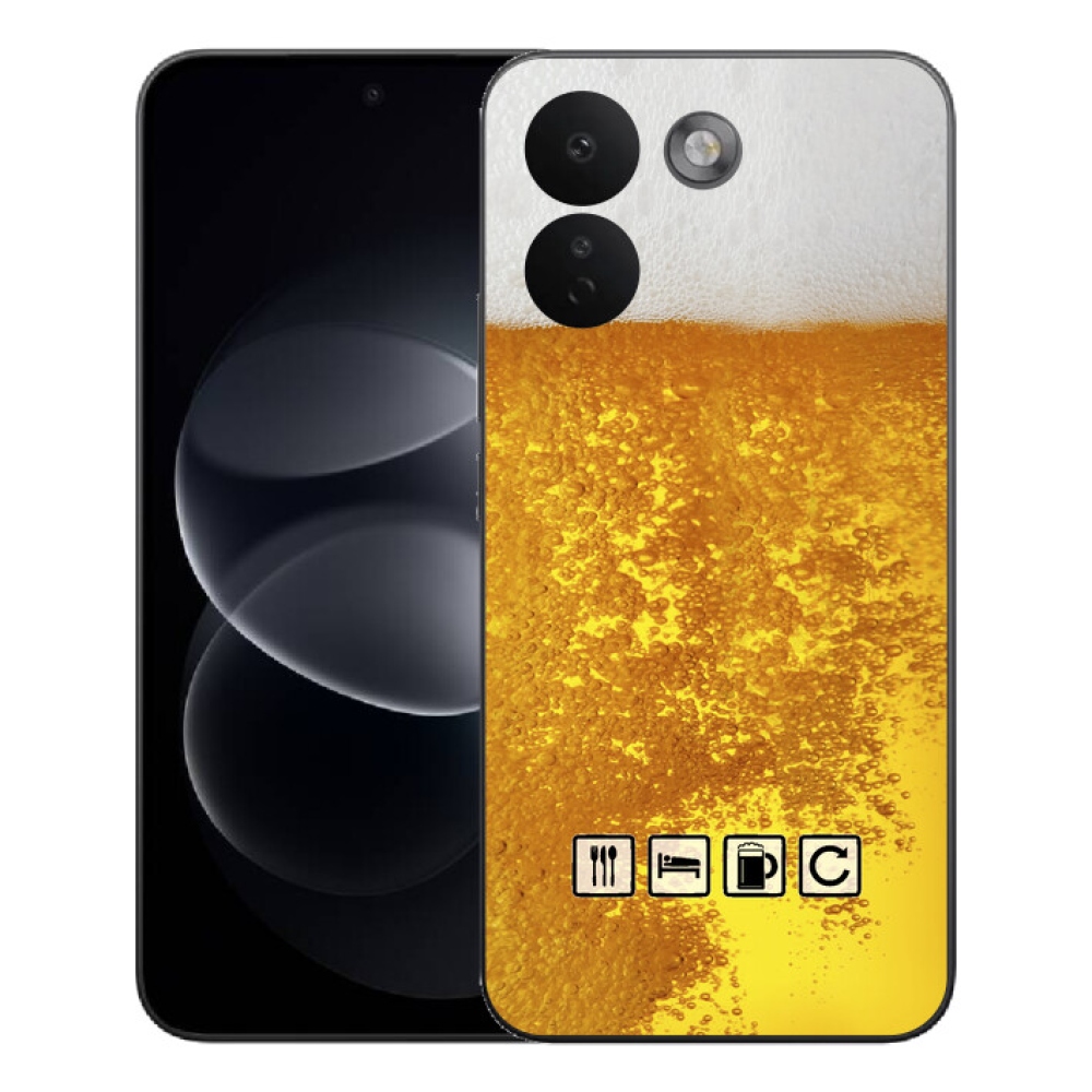 Gélový kryt mmCase na Xiaomi Redmi Note 17 Pro Max 5G - pivný motív 3