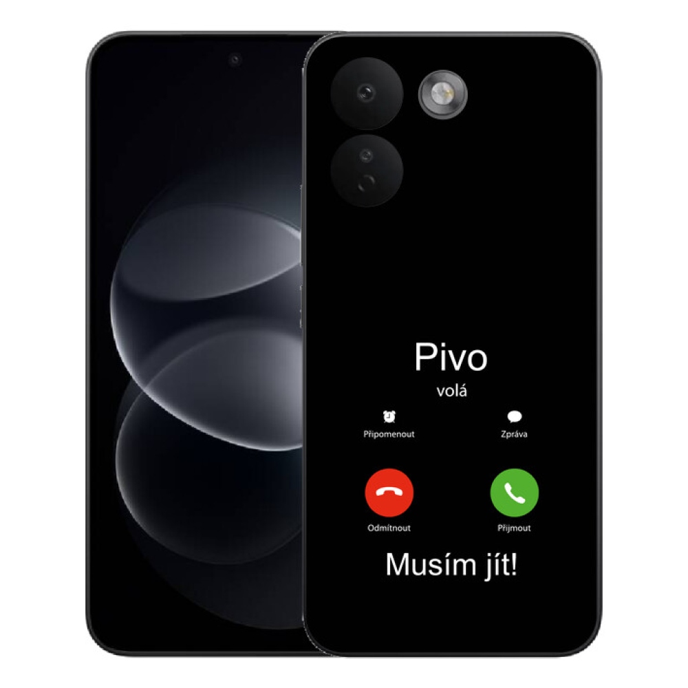 Gélový kryt mmCase na Xiaomi Redmi Note 17 Pro Max 5G - pivo volá čierne pozadie