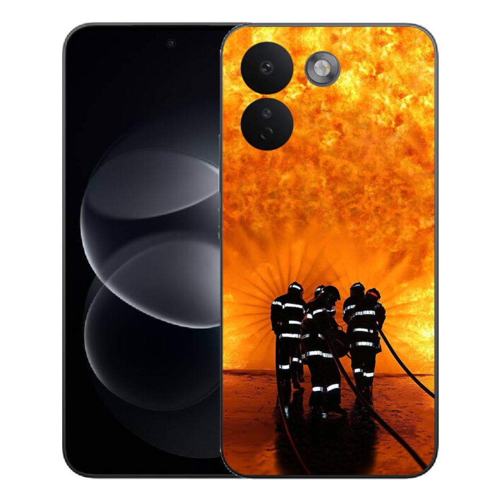 Gélový kryt mmCase na Xiaomi Redmi Note 17 Pro Max 5G - požiar