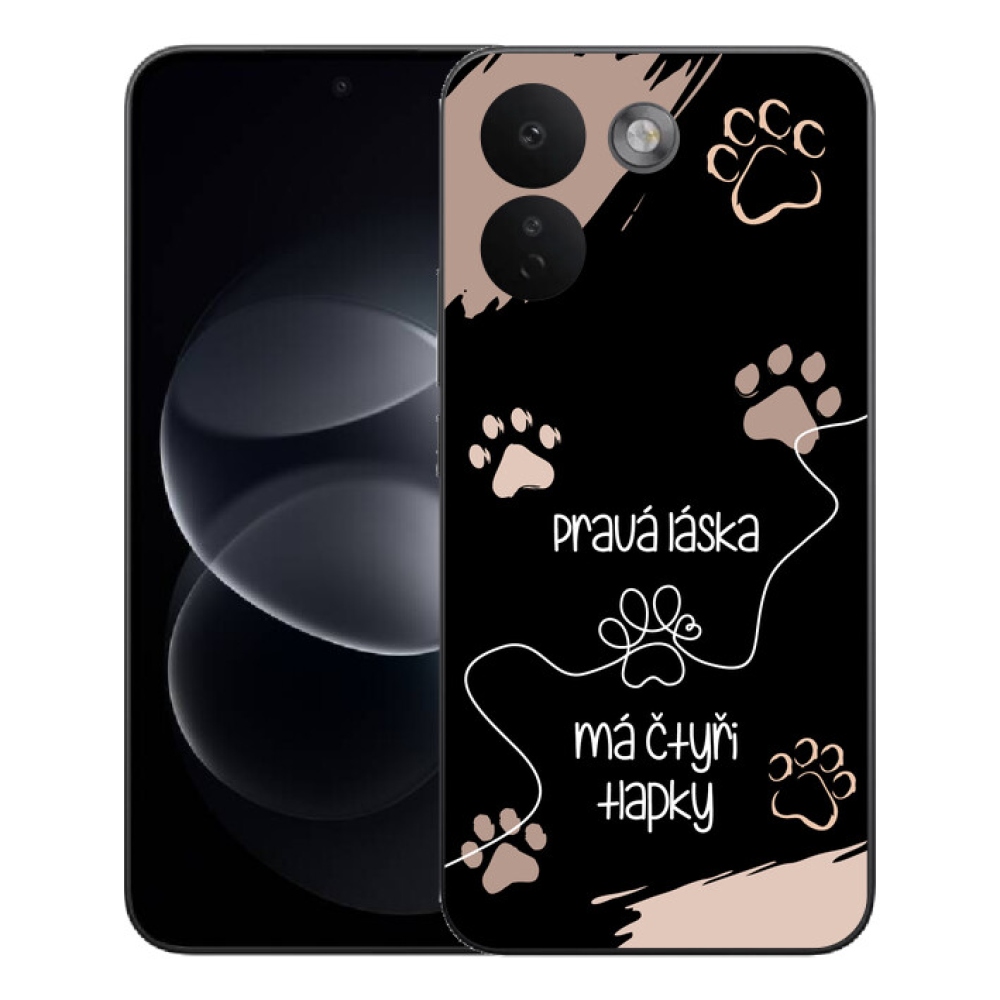 Gélový kryt mmCase na Xiaomi Redmi Note 17 Pro Max 5G - psí motív 1 čierne pozadie