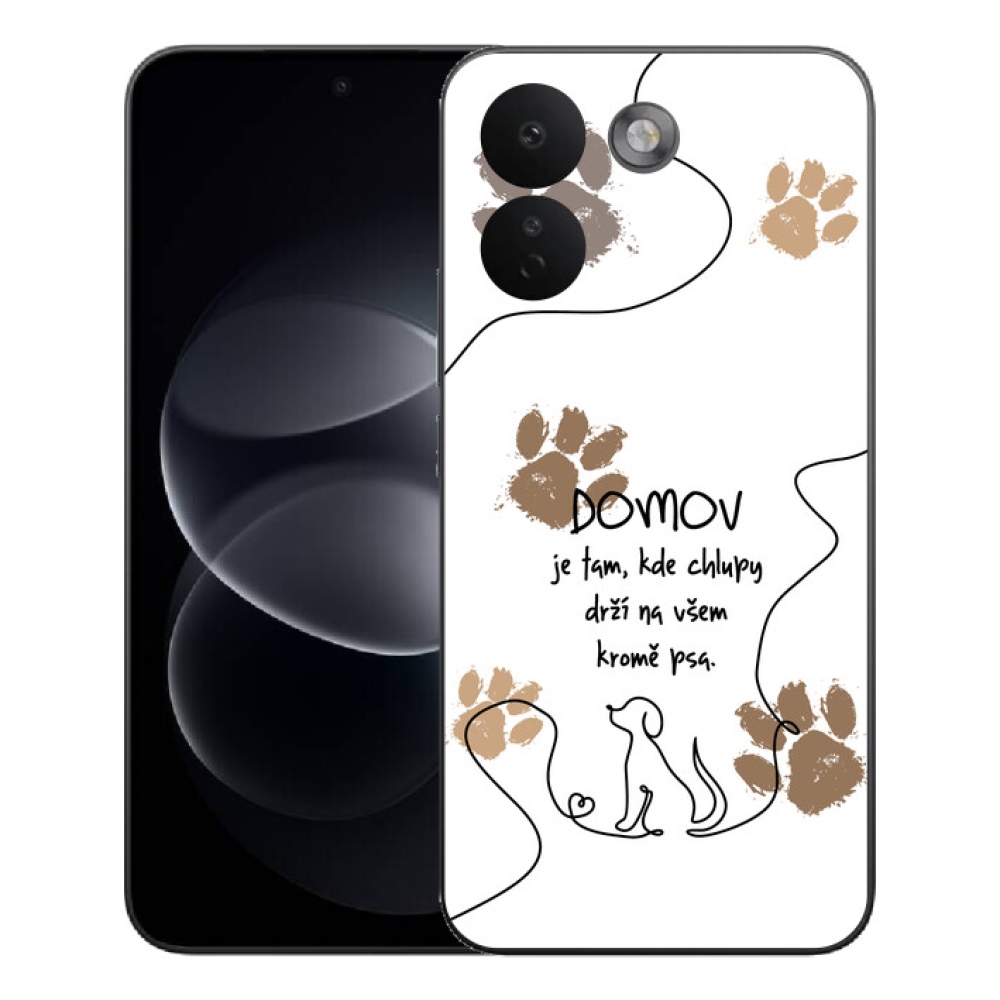 Gélový kryt mmCase na Xiaomi Redmi Note 17 Pro Max 5G - psí motív biele pozadie