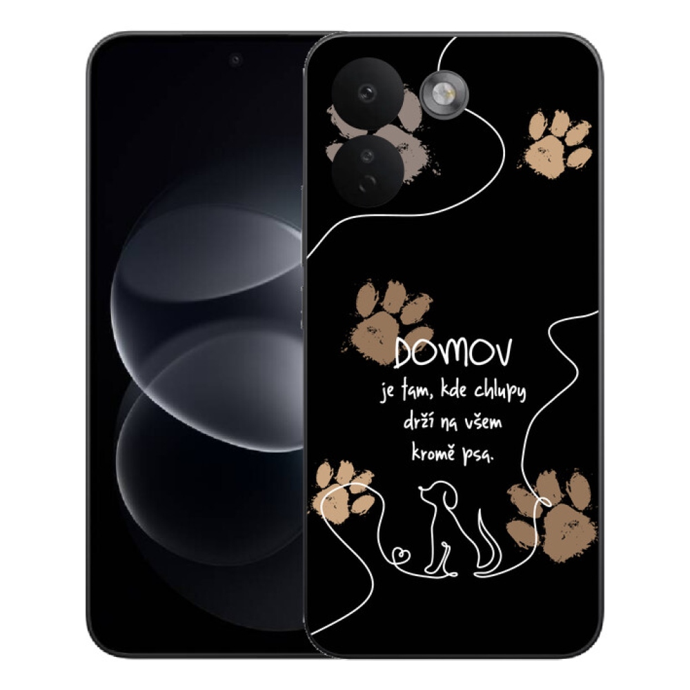Gélový kryt mmCase na Xiaomi Redmi Note 17 Pro Max 5G - psí motív čierne pozadie