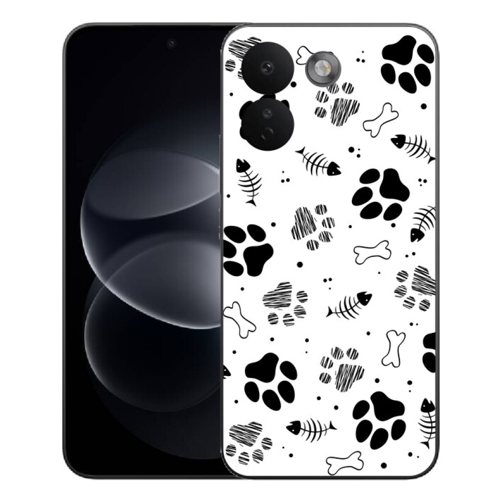 Gélový kryt mmCase na Xiaomi Redmi Note 17 Pro Max 5G - psie labky 1