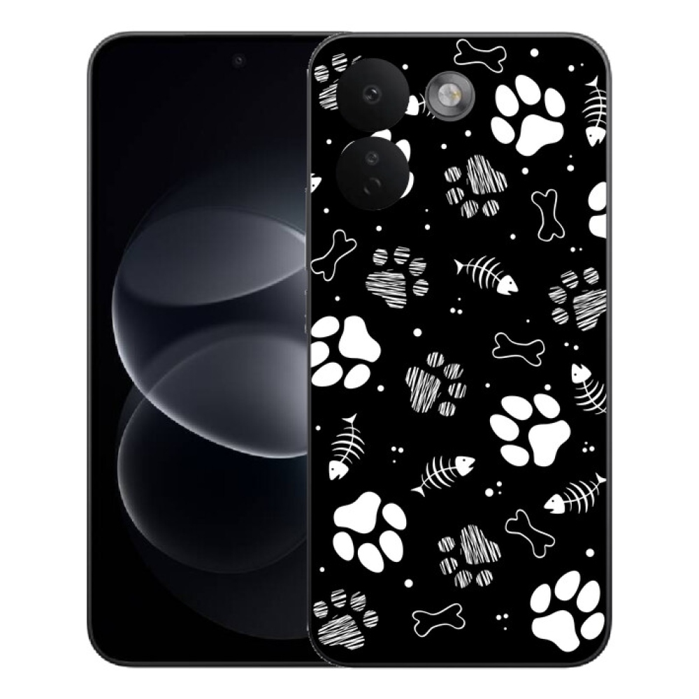 Gélový kryt mmCase na Xiaomi Redmi Note 17 Pro Max 5G - psie labky