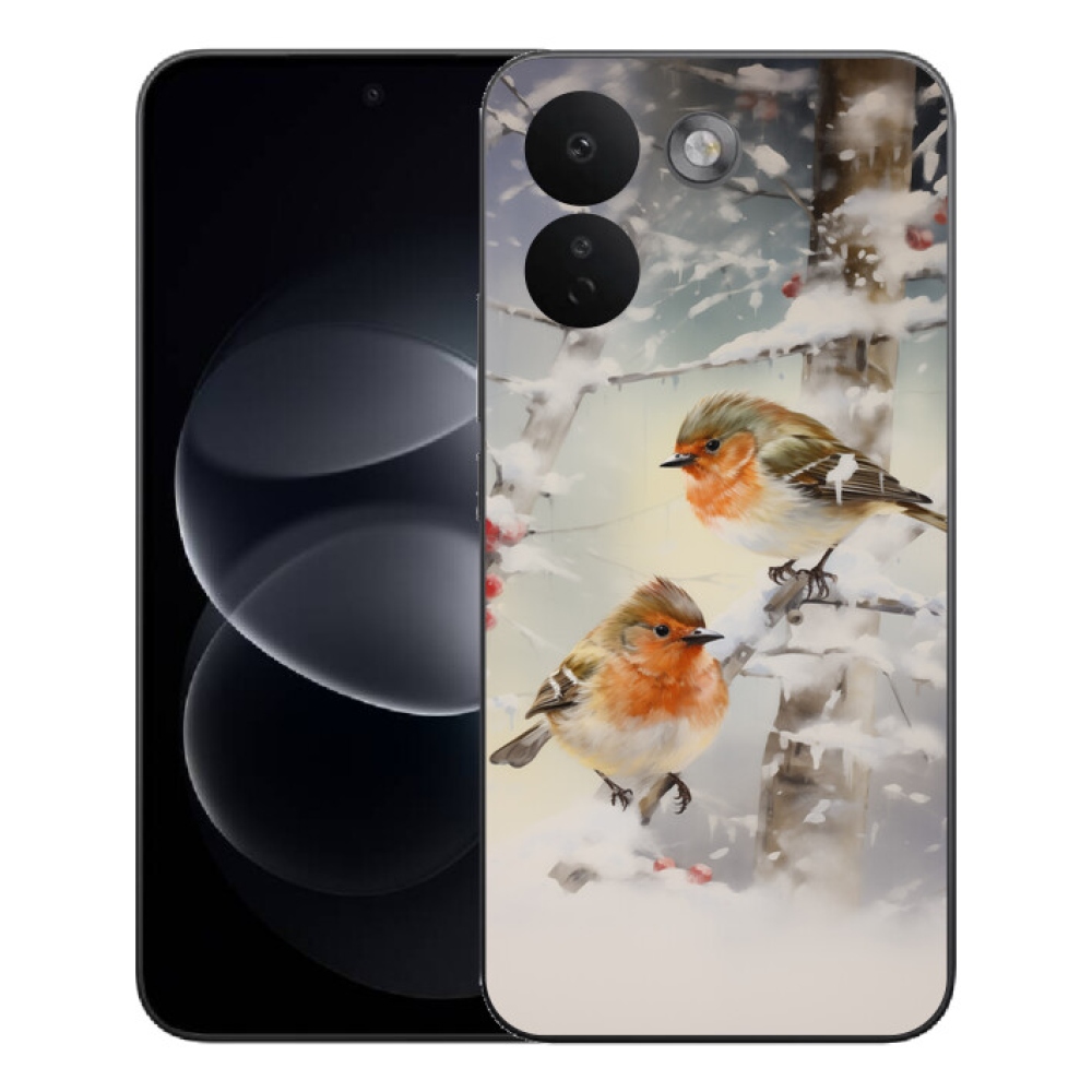 Gélový kryt mmCase na Xiaomi Redmi Note 17 Pro Max 5G - vtáčiky v zime