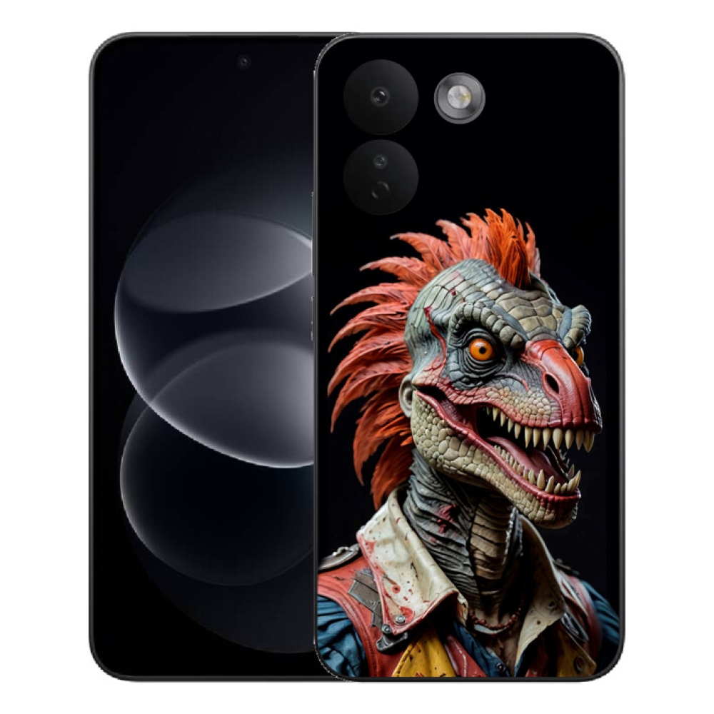 Gélový kryt mmCase na Xiaomi Redmi Note 17 Pro Max 5G - punk dinosaurus