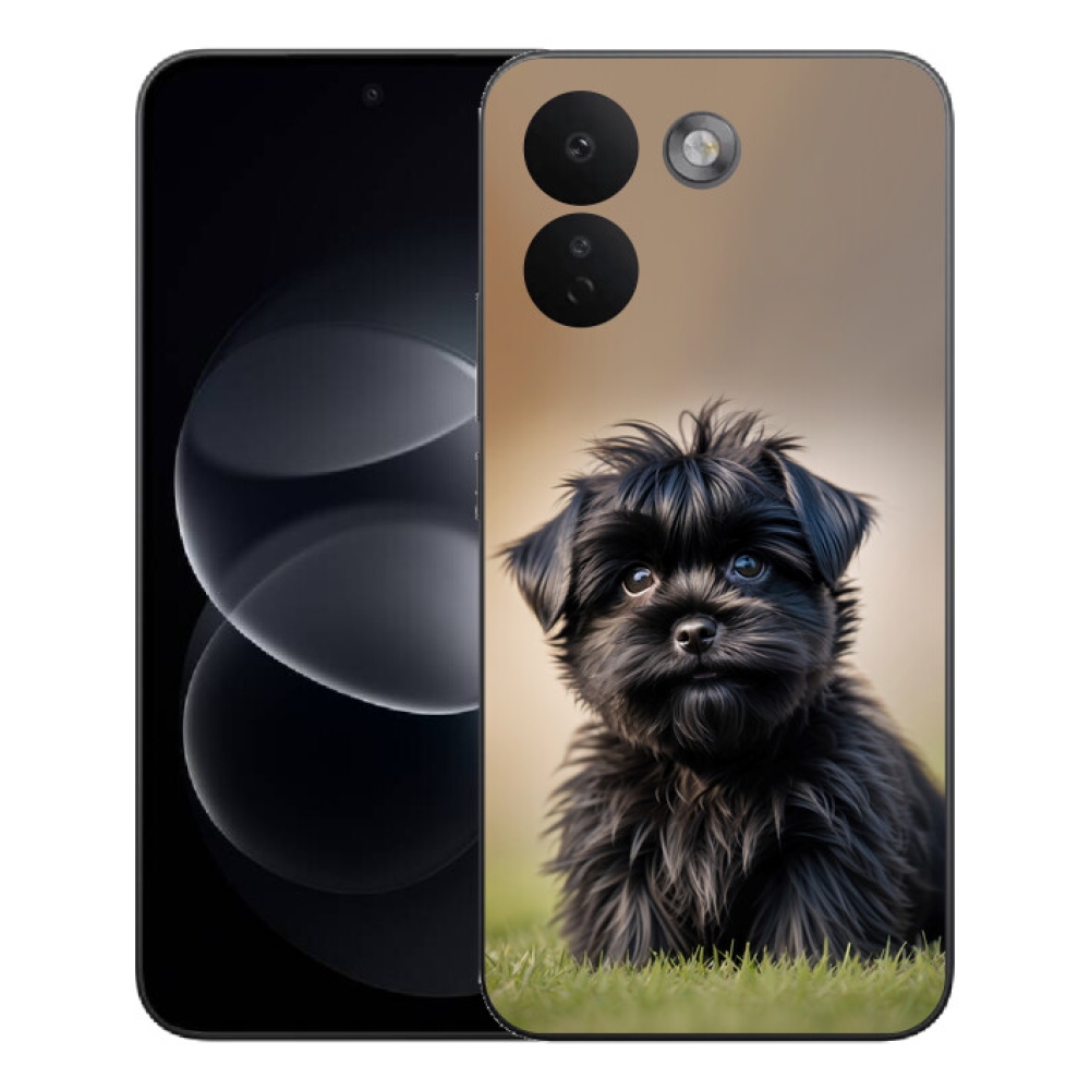 Gélový kryt mmCase na Xiaomi Redmi Note 17 Pro Max 5G - roztomilý čierny psík
