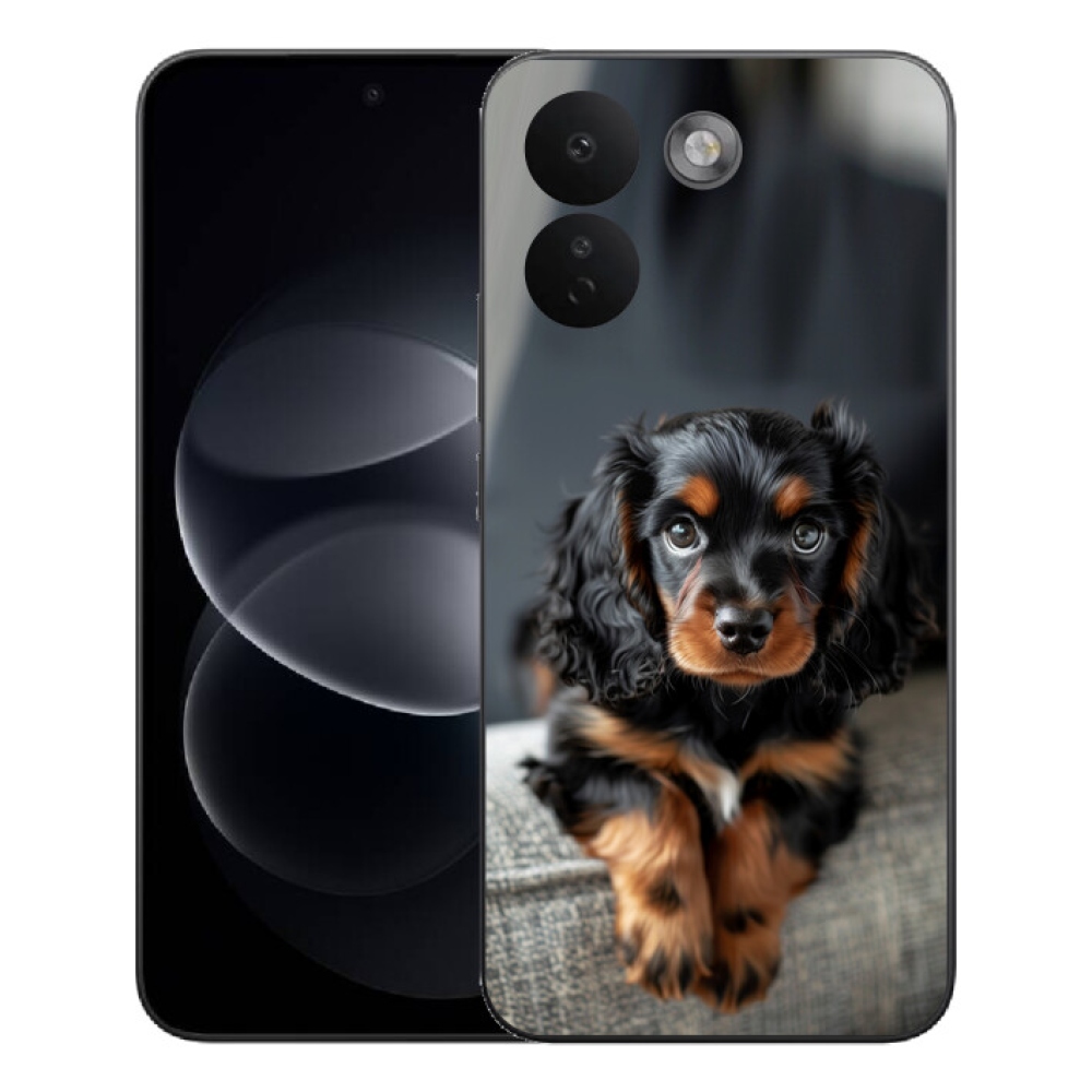 Gélový kryt mmCase na Xiaomi Redmi Note 17 Pro Max 5G - roztomilý dlhosrstý jazvečík