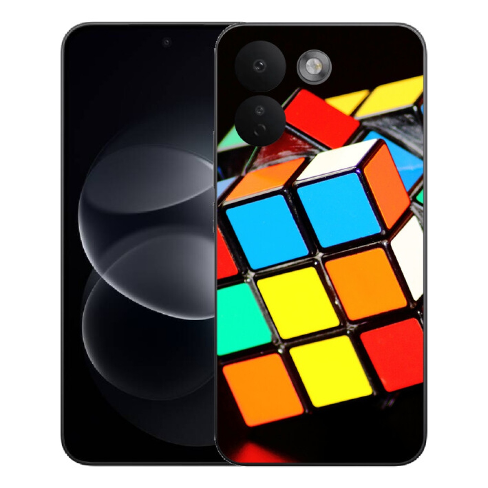 Gélový kryt mmCase na Xiaomi Redmi Note 17 Pro Max 5G - rubikova kocka