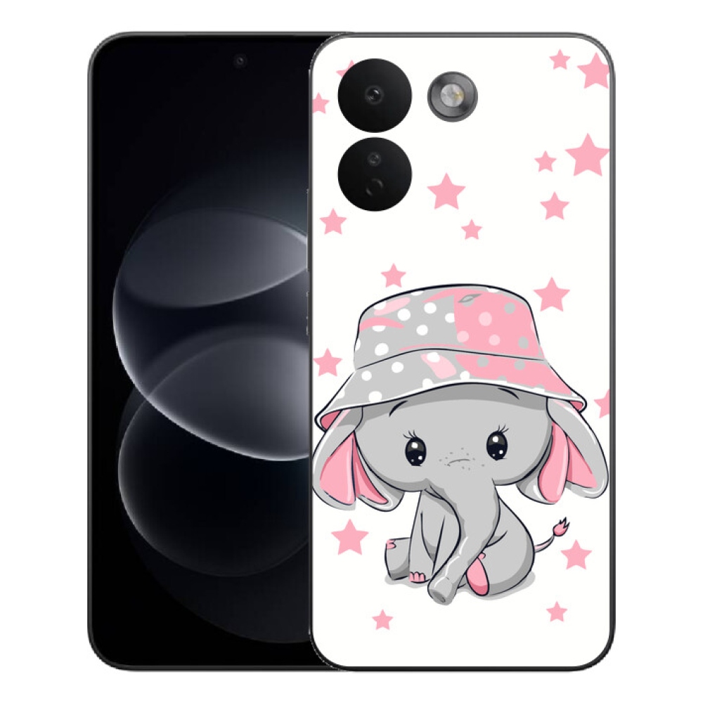 Gélový kryt mmCase na Xiaomi Redmi Note 17 Pro Max 5G - ružový slon