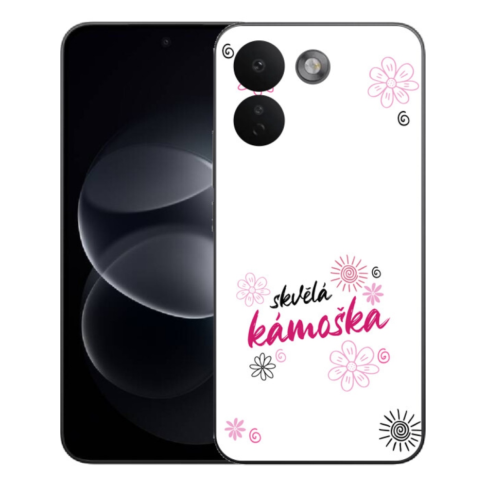 Gélový kryt mmCase na Xiaomi Redmi Note 17 Pro Max 5G - skvelá kamoška biele pozadie