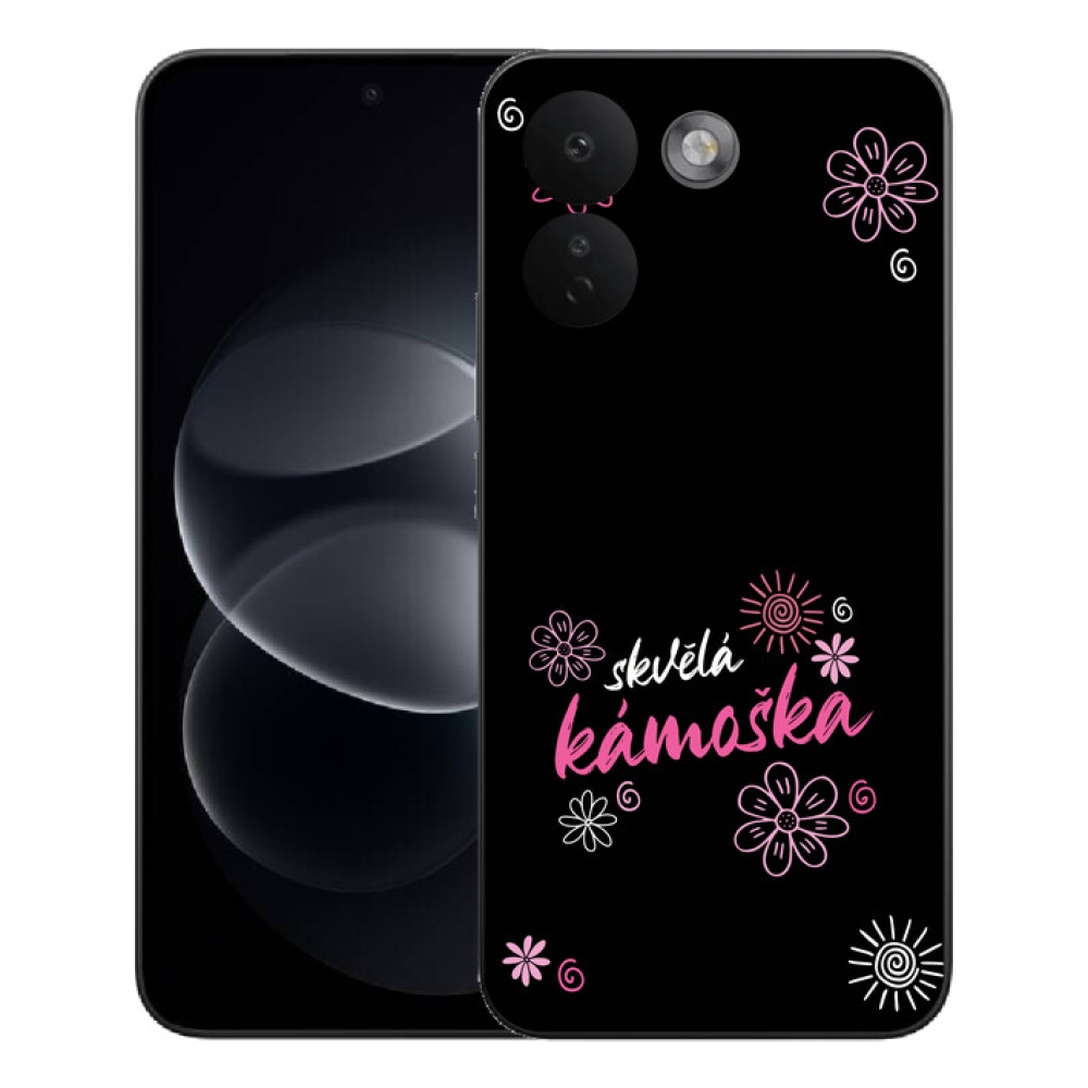Gélový kryt mmCase na Xiaomi Redmi Note 17 Pro Max 5G - skvelá kamoška čierne pozadie