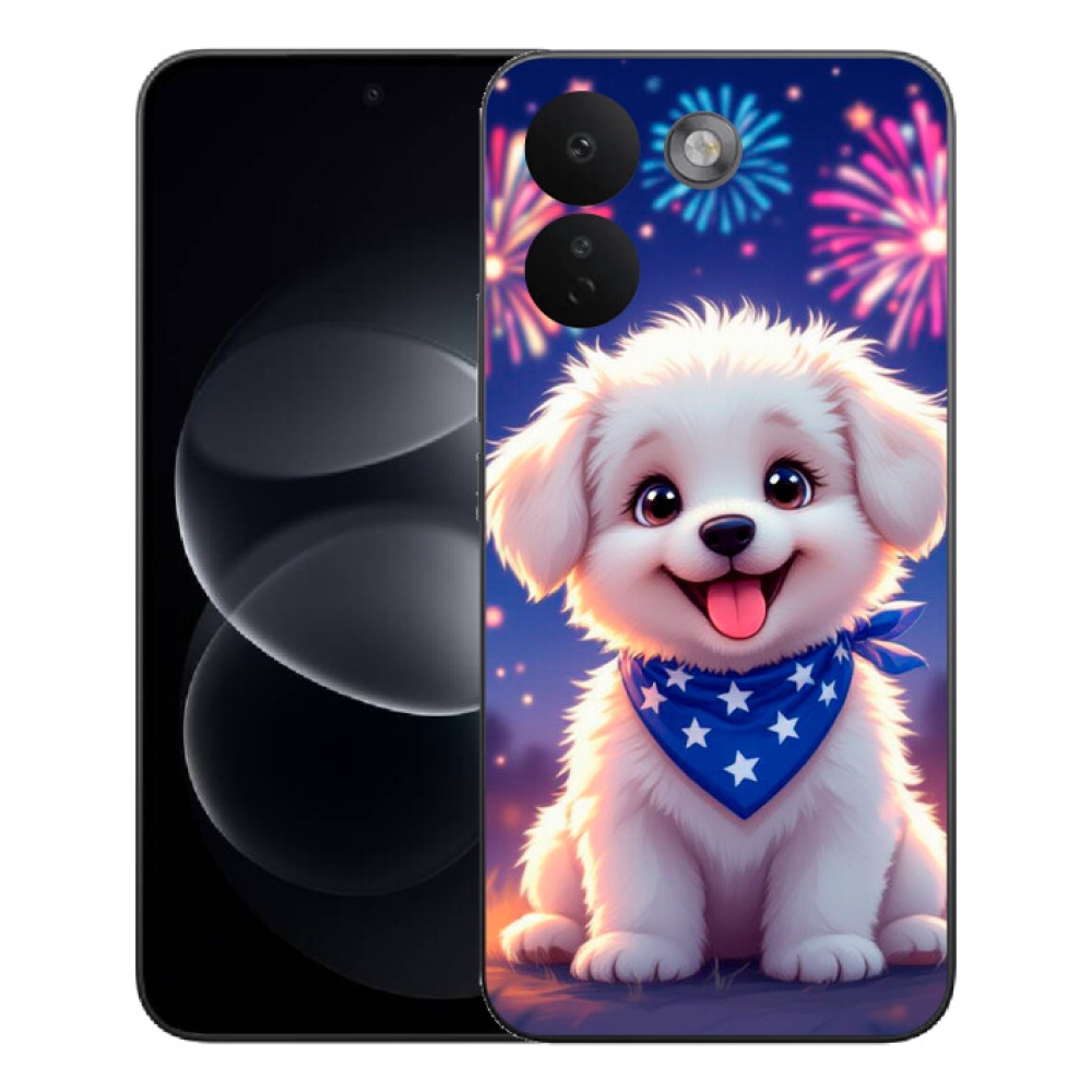 Gélový kryt mmCase na Xiaomi Redmi Note 17 Pro Max 5G - slávnostné šteňa