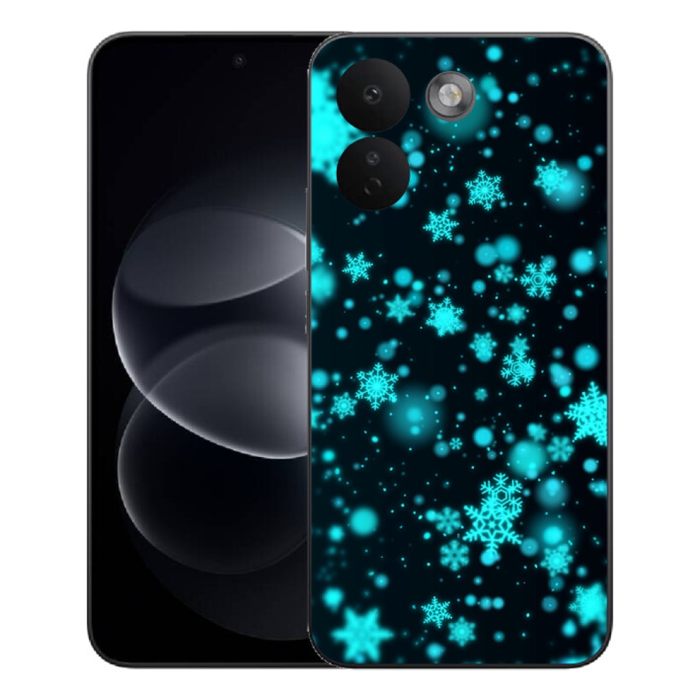 Gélový kryt mmCase na Xiaomi Redmi Note 17 Pro Max 5G - snehové vločky 1