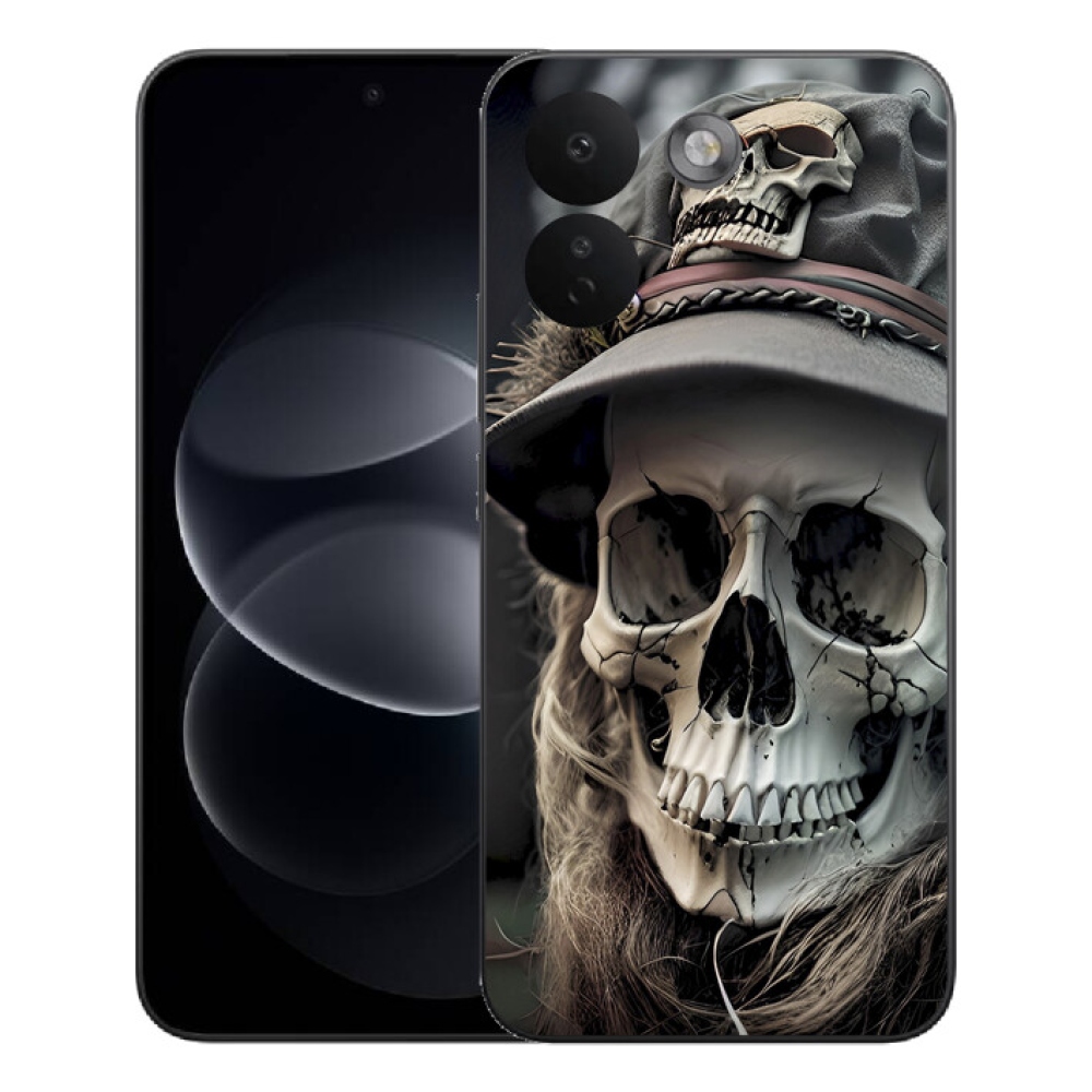 Gélový kryt mmCase na Xiaomi Redmi Note 17 Pro Max 5G - temná lebka