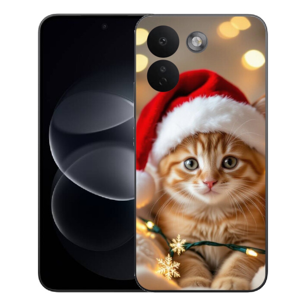 Gélový kryt mmCase na Xiaomi Redmi Note 17 Pro Max 5G - vianočné mačiatko