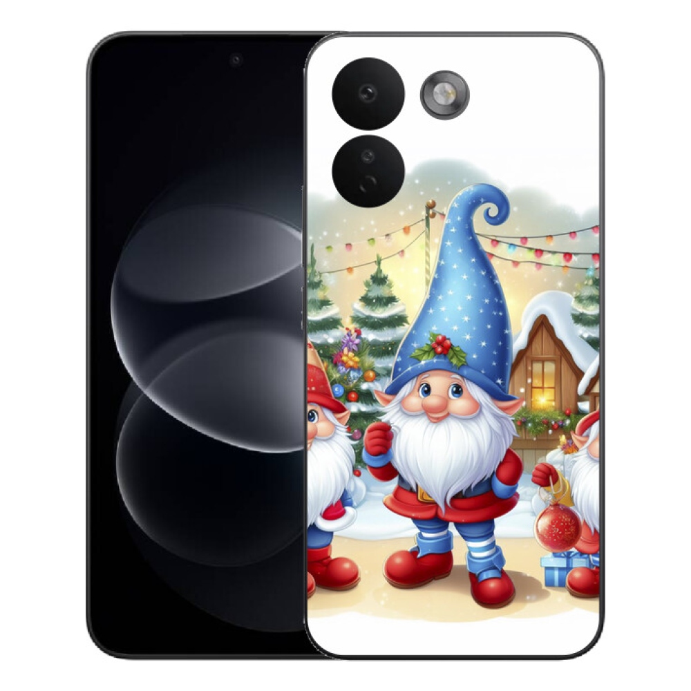 Gélový kryt mmCase na Xiaomi Redmi Note 17 Pro Max 5G - vianočné škriatkovia