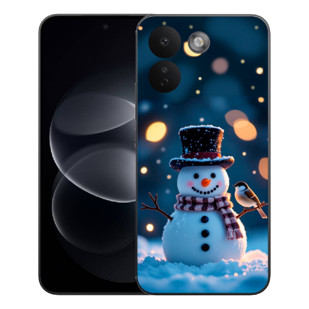 Gélový kryt mmCase na Xiaomi Redmi Note 17 Pro Max 5G - vianočný snehuliak