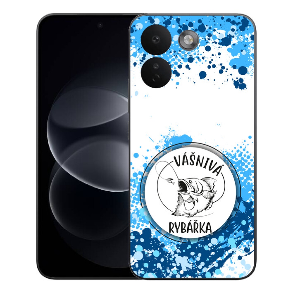 Gélový kryt mmCase na Xiaomi Redmi Note 17 Pro Max 5G - vášnivá rybárka biele pozadie