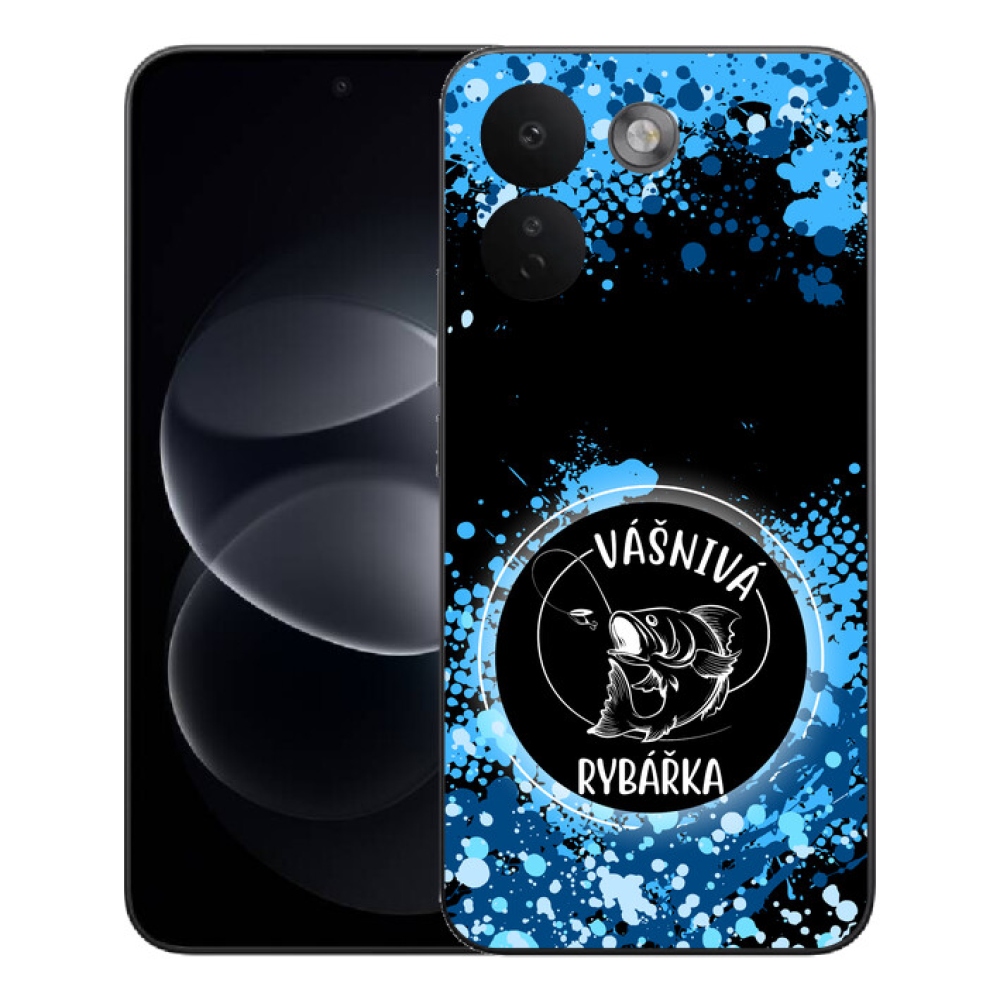 Gélový kryt mmCase na Xiaomi Redmi Note 17 Pro Max 5G - vášnivá rybárka čierne pozadie