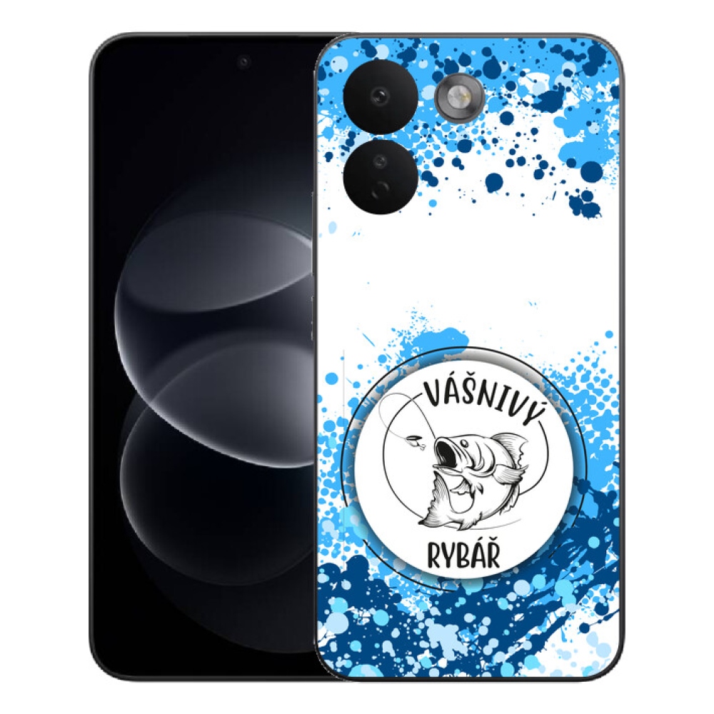 Gélový kryt mmCase na Xiaomi Redmi Note 17 Pro Max 5G - vášnivý rybár biele pozadie