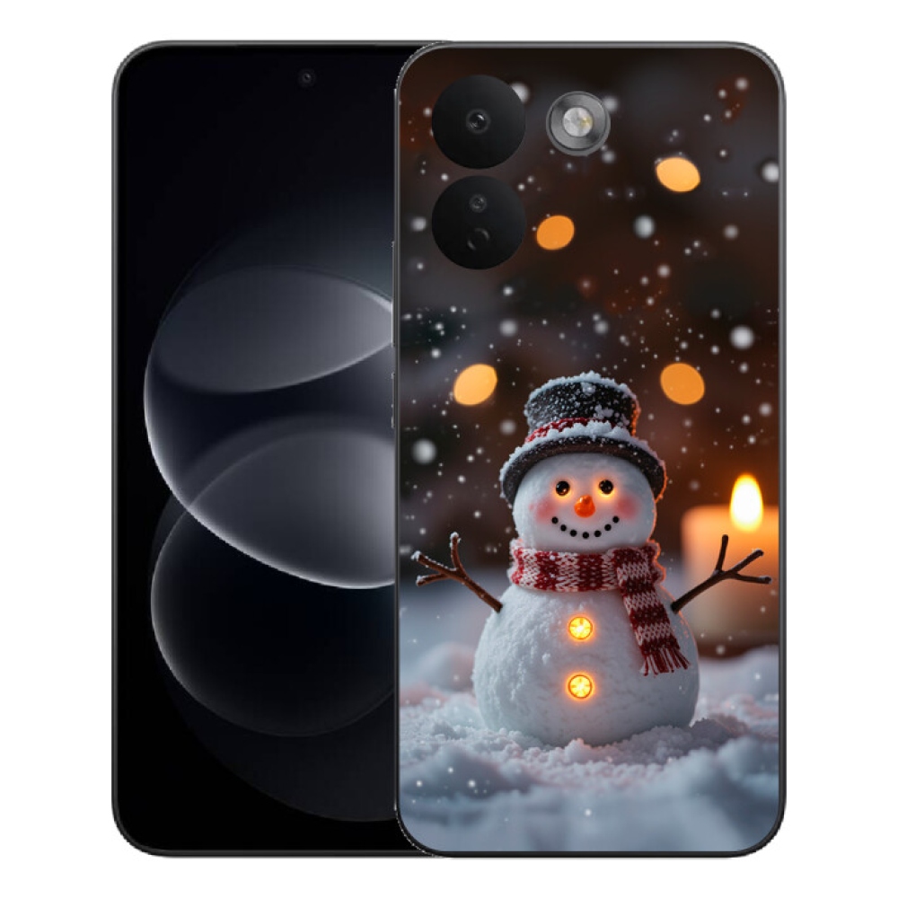Gélový kryt mmCase na Xiaomi Redmi Note 17 Pro Max 5G - veselý snehuliak