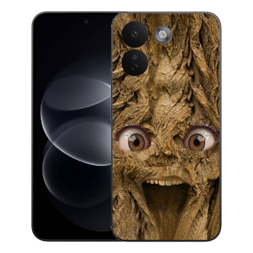 Gélový kryt mmCase na Xiaomi Redmi Note 17 Pro Max 5G - veselý strom s očami