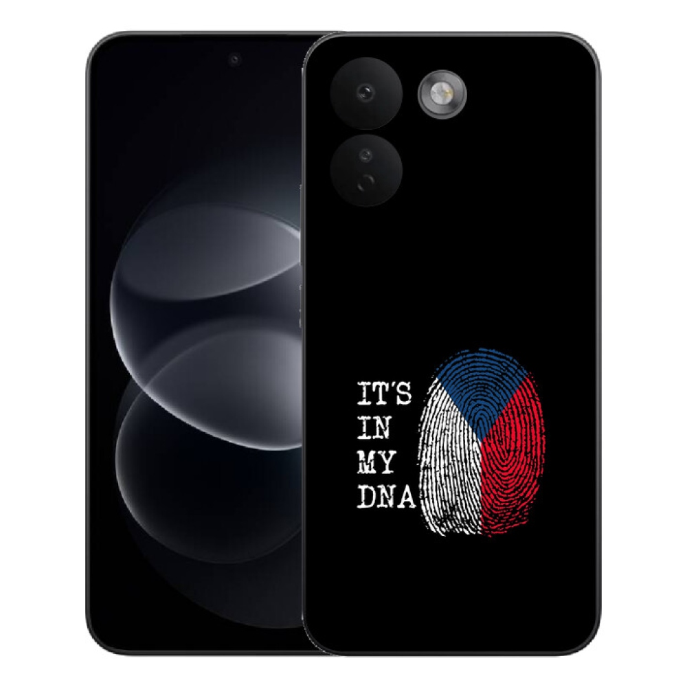 Gélový kryt mmCase na Xiaomi Redmi Note 17 Pro Max 5G - vlajka odtlačok prsta čierne pozadie