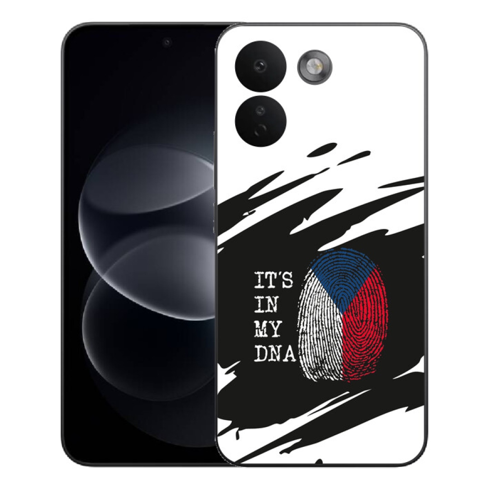Gélový kryt mmCase na Xiaomi Redmi Note 17 Pro Max 5G - vlajka odtlačok prsta čiernobiele pozadie