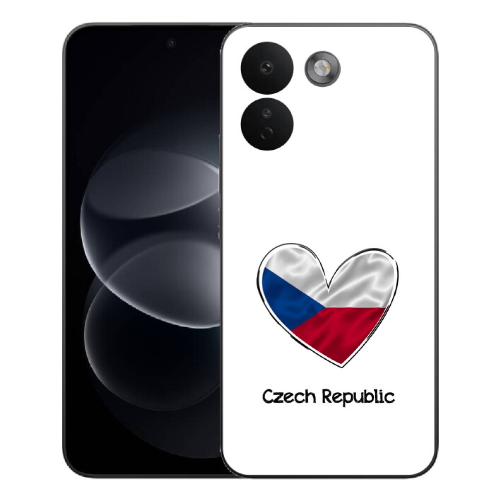Gélový kryt mmCase na Xiaomi Redmi Note 17 Pro Max 5G - vlajka srdca biele pozadie