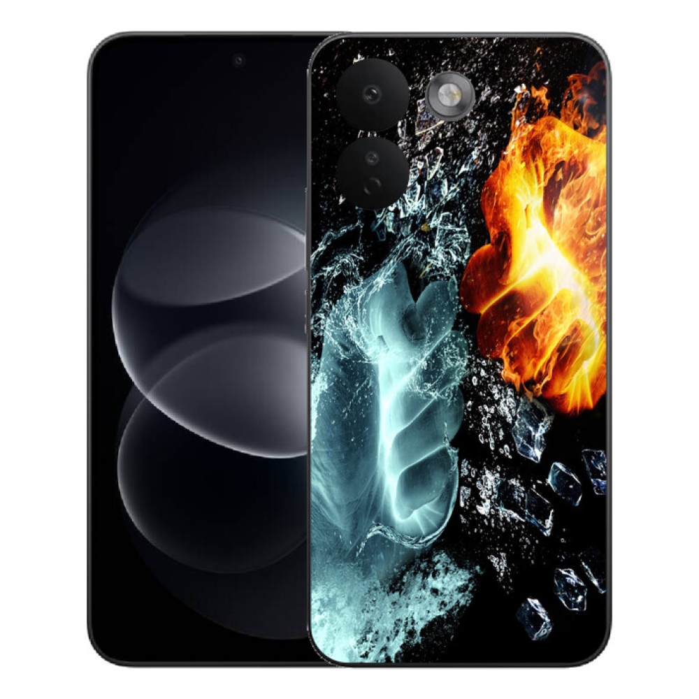 Gélový kryt mmCase na Xiaomi Redmi Note 17 Pro Max 5G - voda a oheň