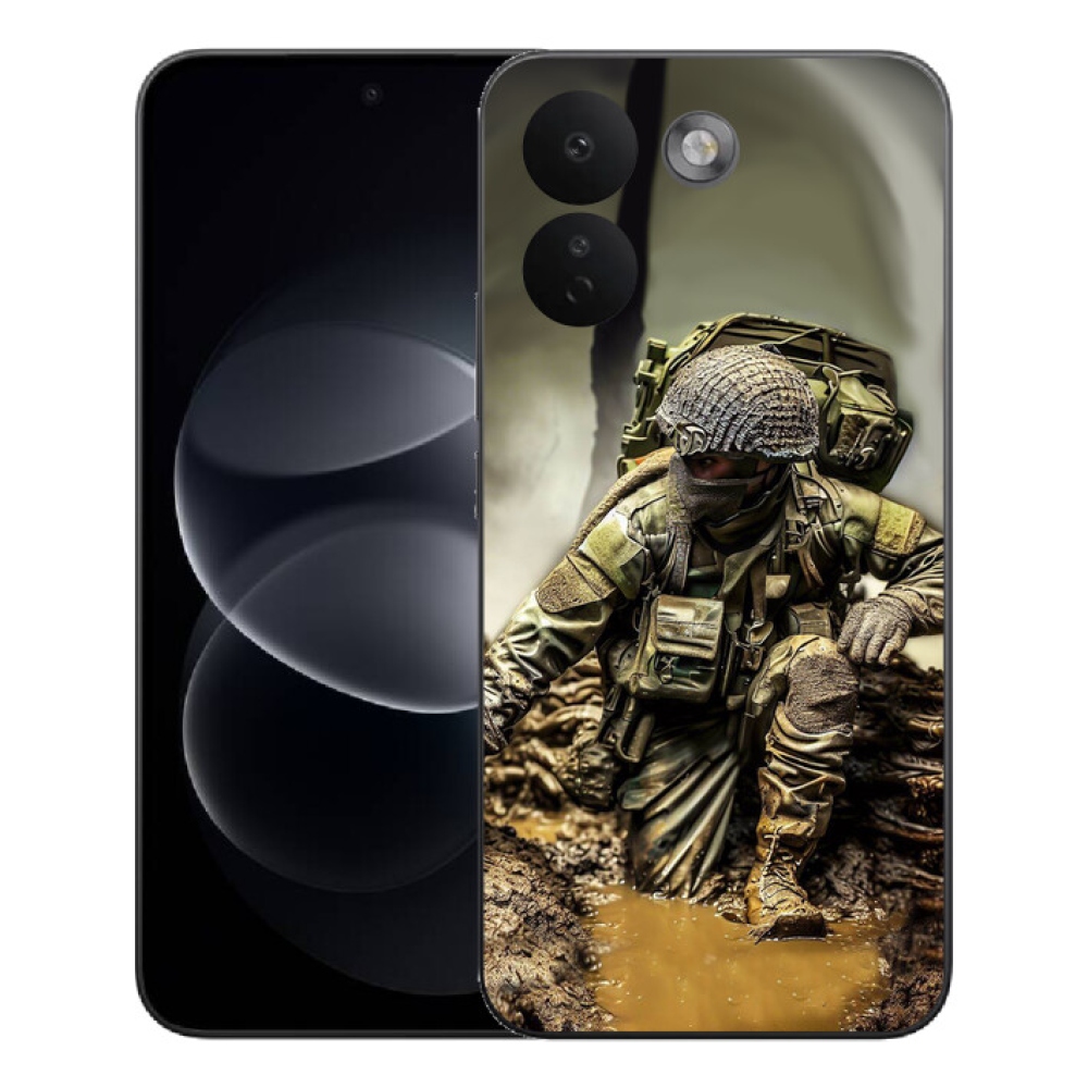 Gélový kryt mmCase na Xiaomi Redmi Note 17 Pro Max 5G - vojak