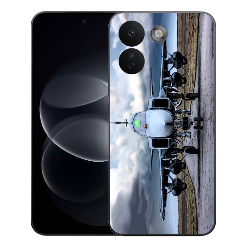 Gélový kryt mmCase na Xiaomi Redmi Note 17 Pro Max 5G - vojenské lietadlo