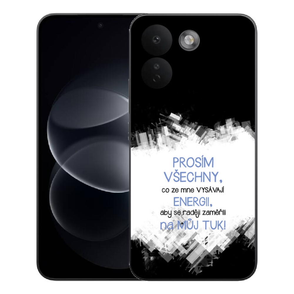 Gélový kryt mmCase na Xiaomi Redmi Note 17 Pro Max 5G - vtipný text 1 modrý