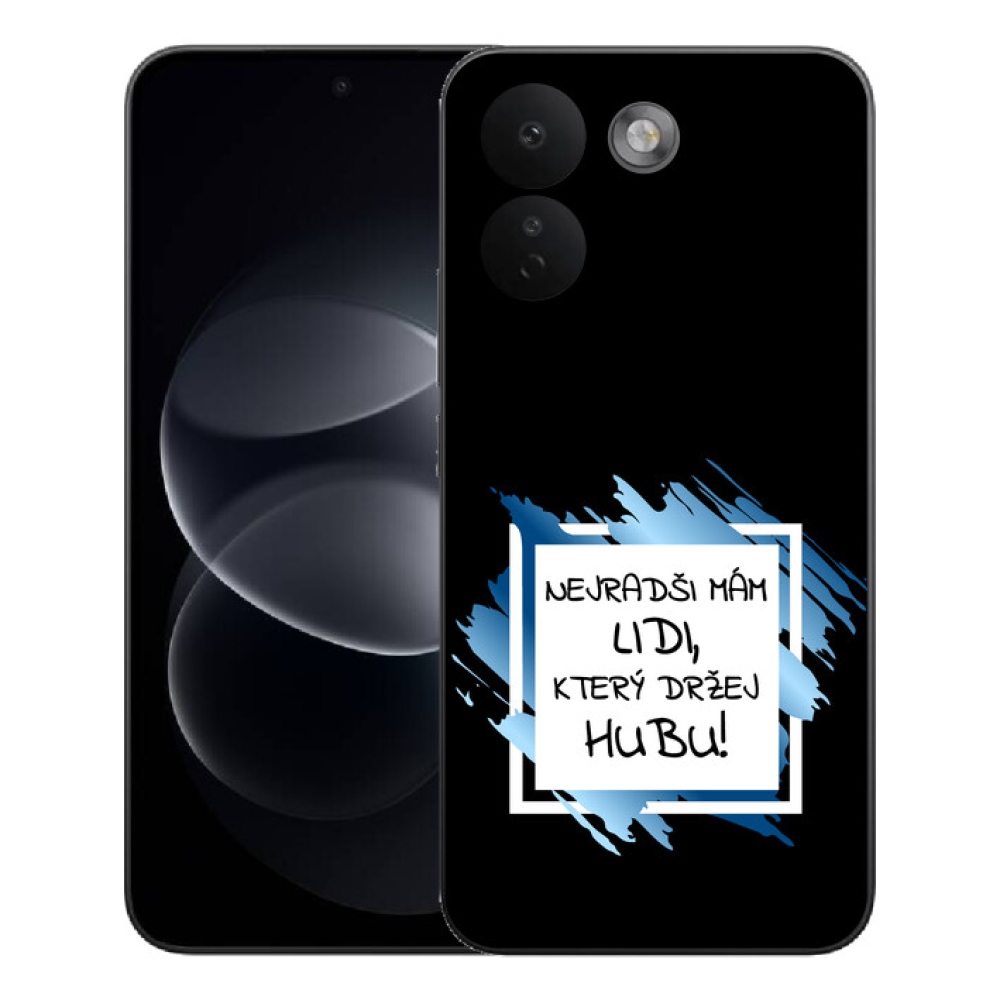 Gélový kryt mmCase na Xiaomi Redmi Note 17 Pro Max 5G - vtipný text 7 bieločierne pozadie