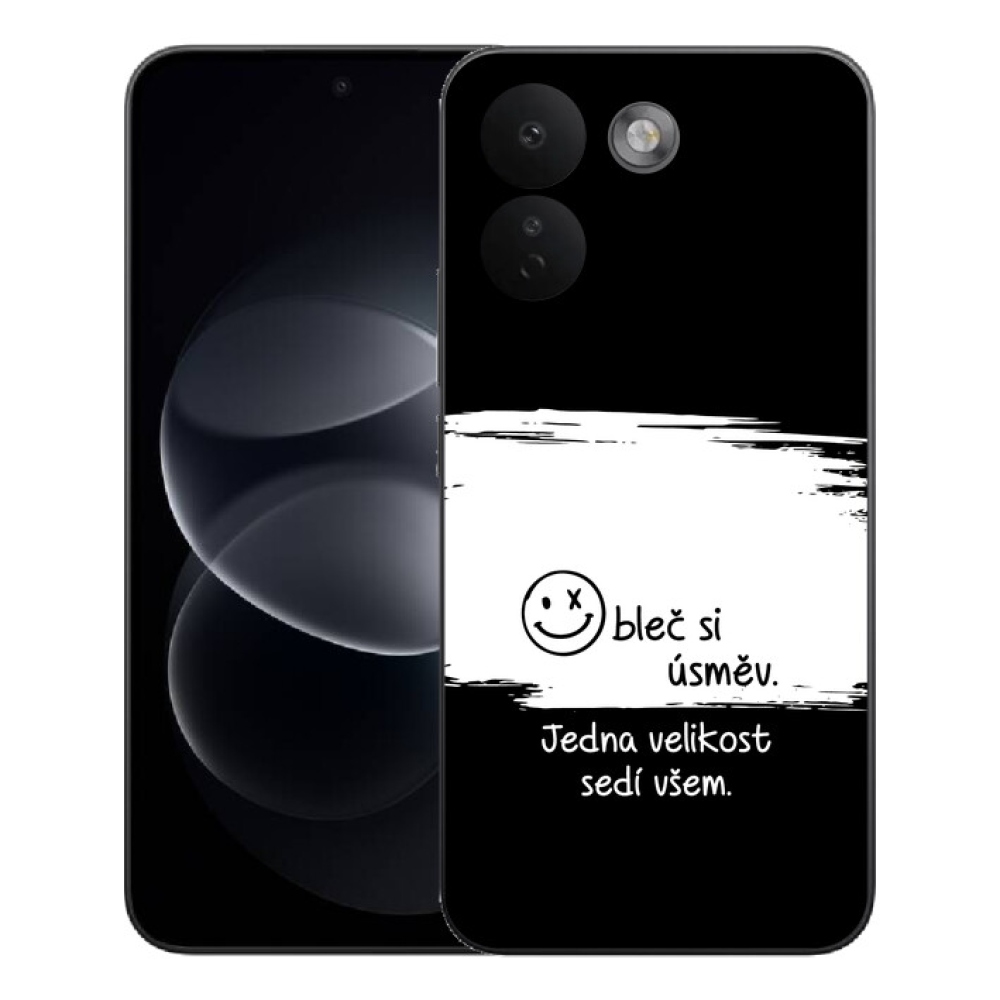 Gélový kryt mmCase na Xiaomi Redmi Note 17 Pro Max 5G - vtipný text 8 bieločierne pozadie