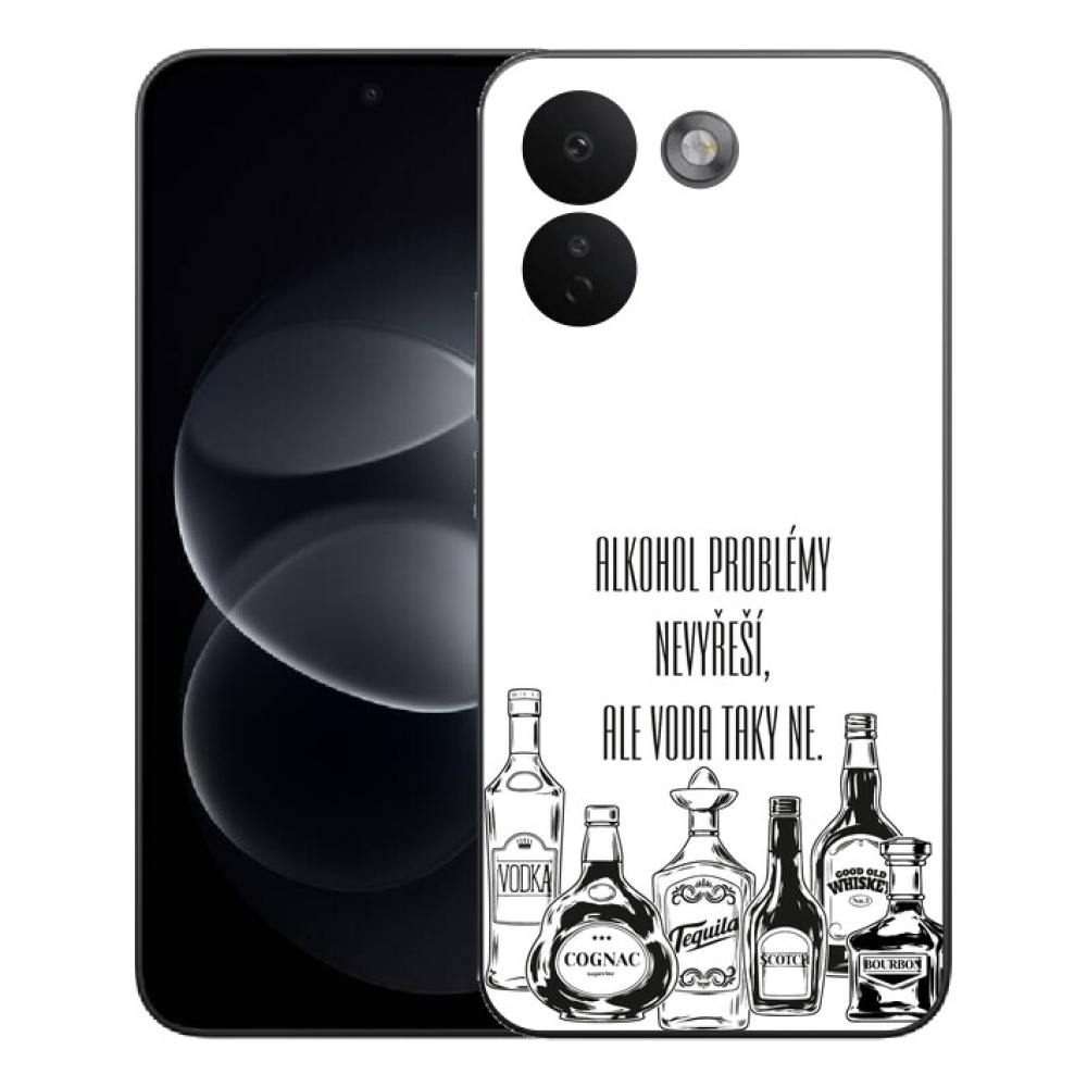 Gélový kryt mmCase na Xiaomi Redmi Note 17 Pro Max 5G - vtipný text biele pozadie
