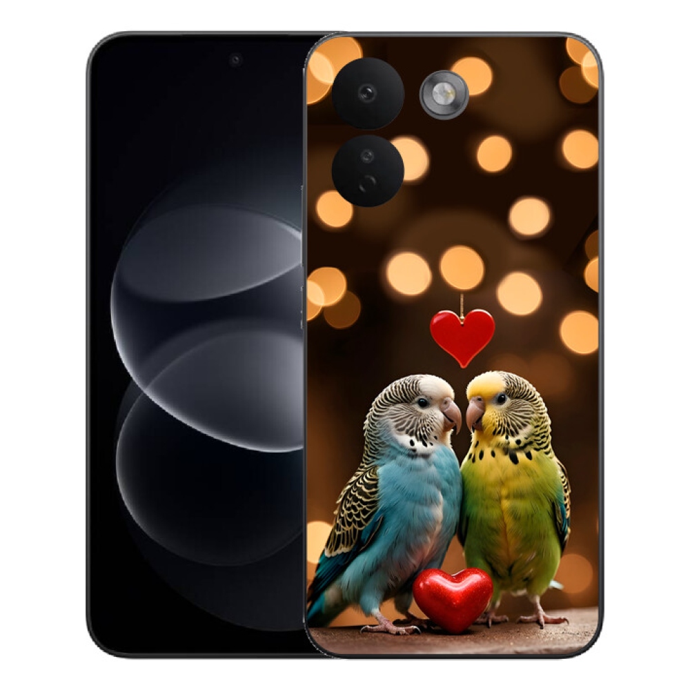 Gélový kryt mmCase na Xiaomi Redmi Note 17 Pro Max 5G - zamilovaní papagáje