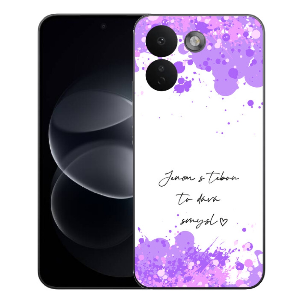 Gélový kryt mmCase na Xiaomi Redmi Note 17 Pro Max 5G - zamilovaný text biele pozadie