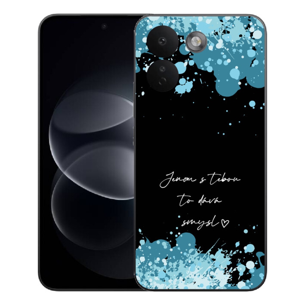 Gélový kryt mmCase na Xiaomi Redmi Note 17 Pro Max 5G - zamilovaný text čierne pozadie