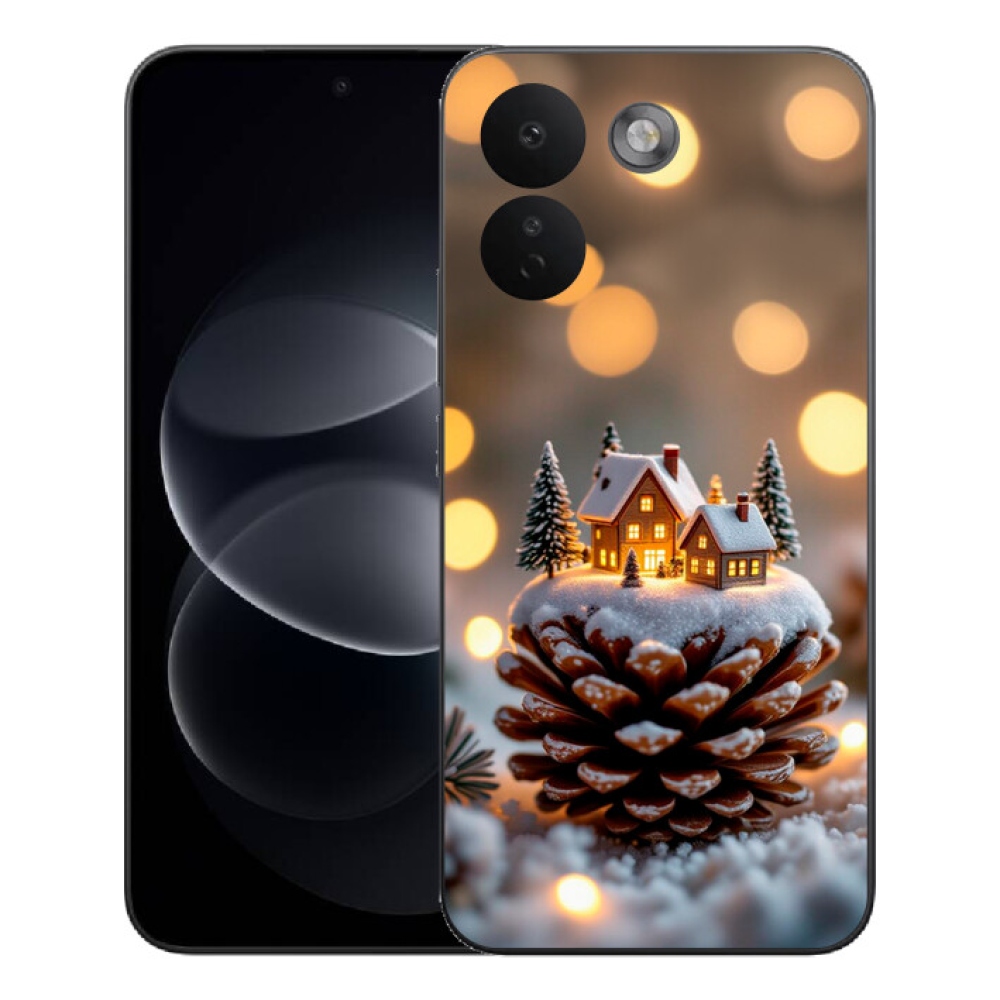 Gélový kryt mmCase na Xiaomi Redmi Note 17 Pro Max 5G - zimná dedinka