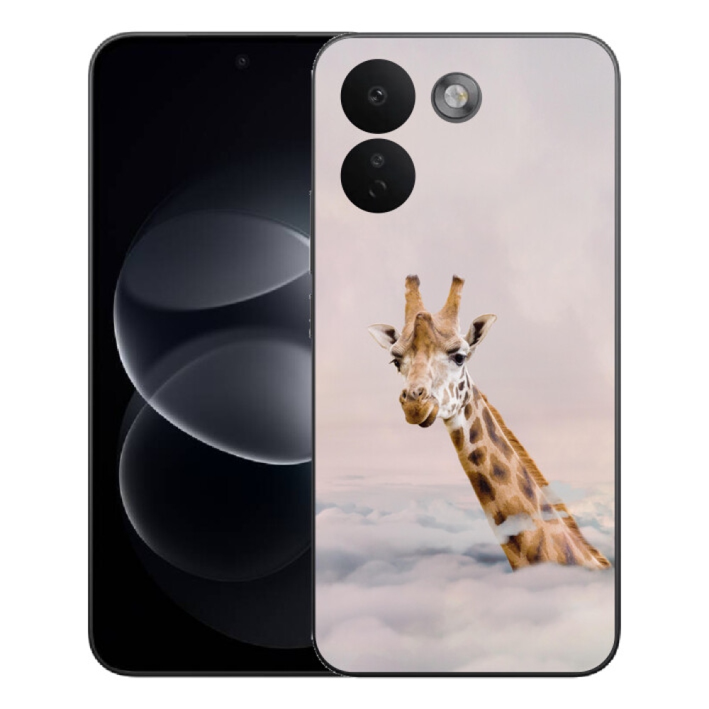Gélový kryt mmCase na Xiaomi Redmi Note 17 Pro Max 5G - žirafa v oblakoch
