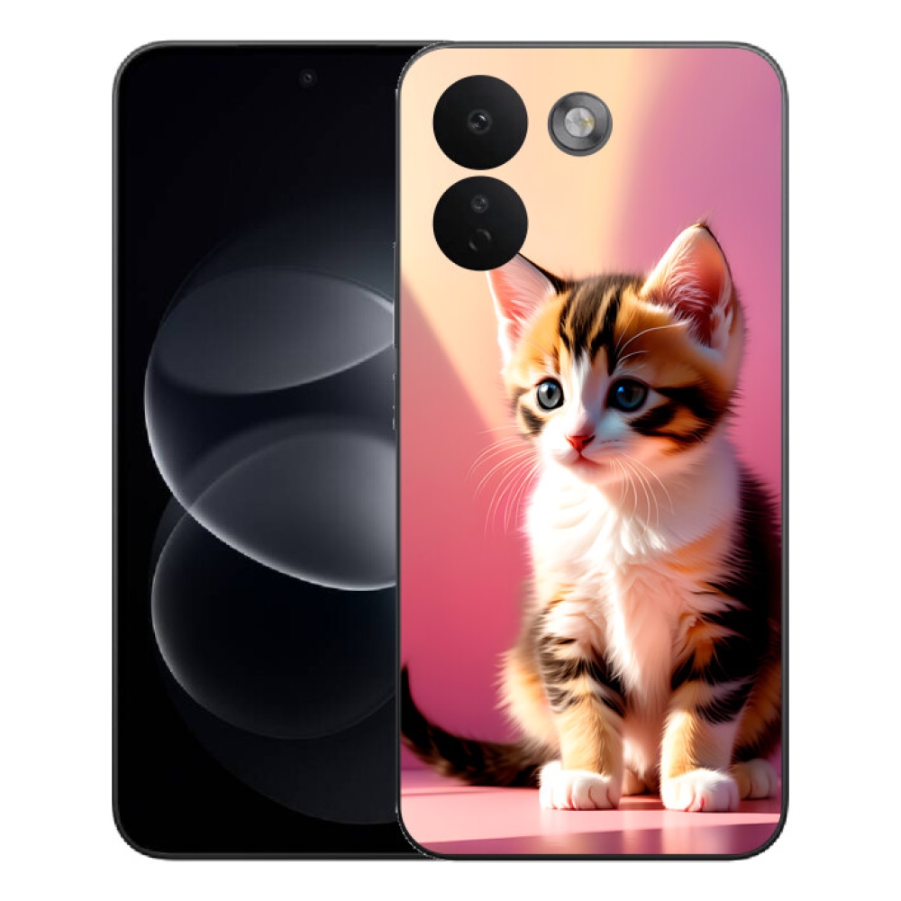 Gélový kryt mmCase na Xiaomi Redmi Note 17 Pro Max 5G - zvedavé mačiatko 2