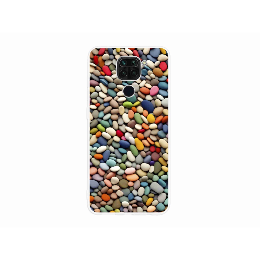 Gélový kryt mmCase na Xiaomi Redmi Note 9 - farebné kamienky 2